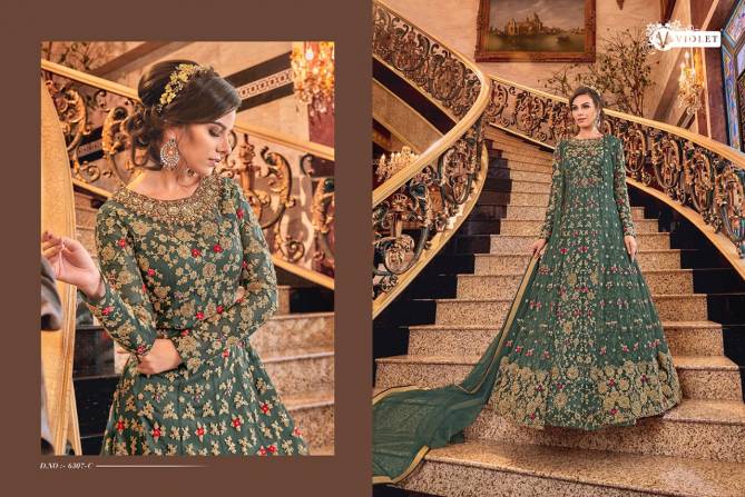 Swagat Violet 6307 Hit Design Heavy Look Embroidered Salwar Suits